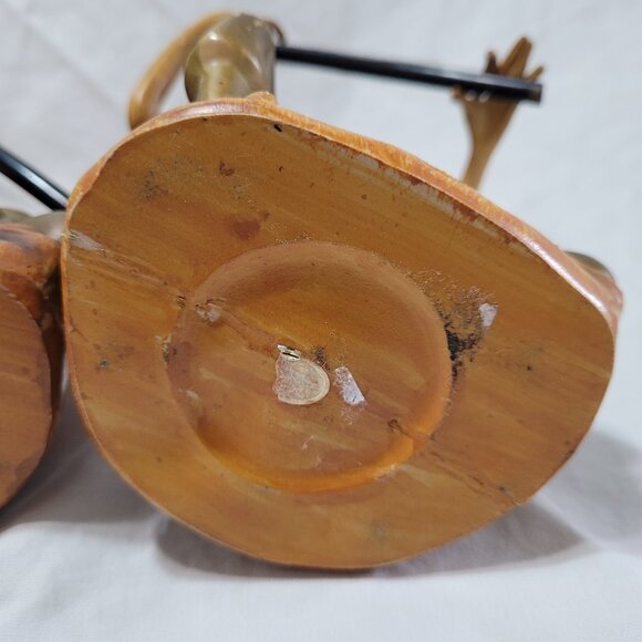 Tilso Pixie Elves Musicians Vintage Figurines MCM 60s Golden Fantasy 7" Set of 2 - Picture 10 of 16